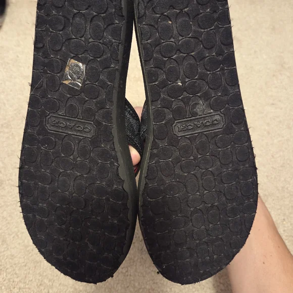 Coach Black Flip Flops - Picture 5 of 6